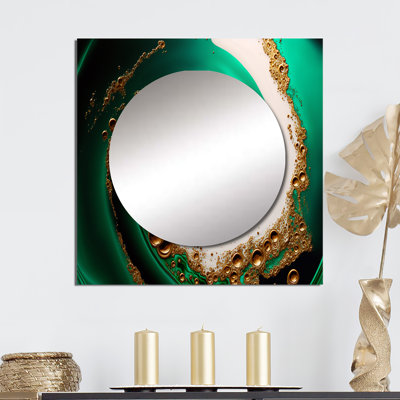Geosvani - Grand miroir mural carré moderne pour la chambre à coucher