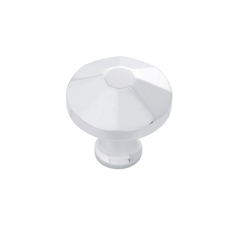 Facette Mushroom Knob, Chrome