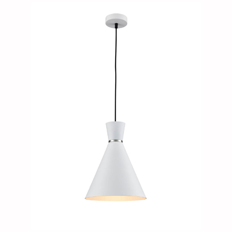 Kyler 1 - Light Cone Pendant, White