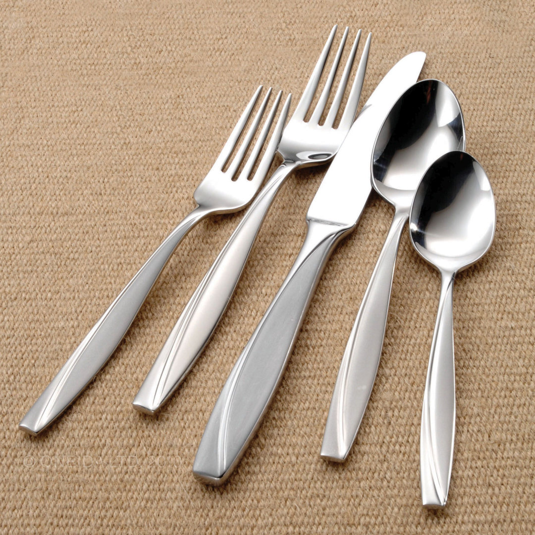 Cleo 45 Piece Flatware Set, Service for 8 Oneida