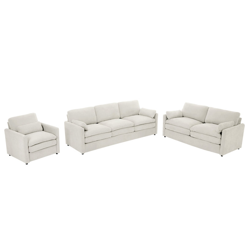 Ensemble de canapé rembourré Cozy, Beige