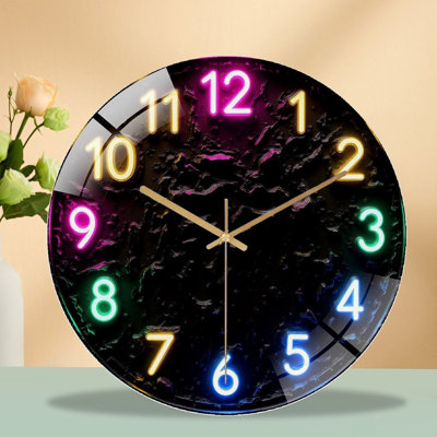 Horloge murale Neon