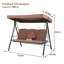 Chaise longue d'extérieur en acier inoxydable Tenbury-21304883