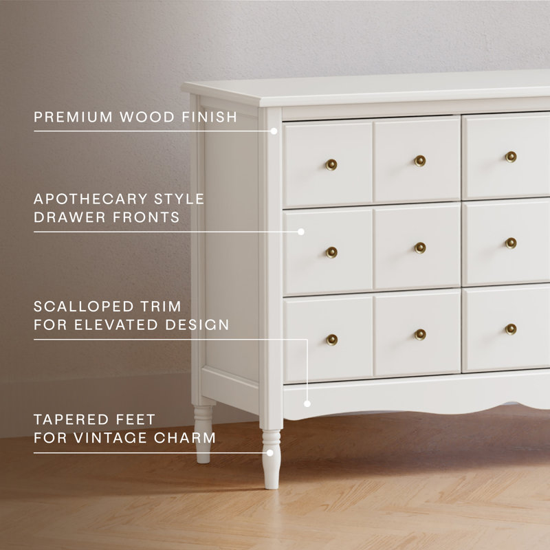 Liberty 9-Drawer Assembled Dresser, Warm White