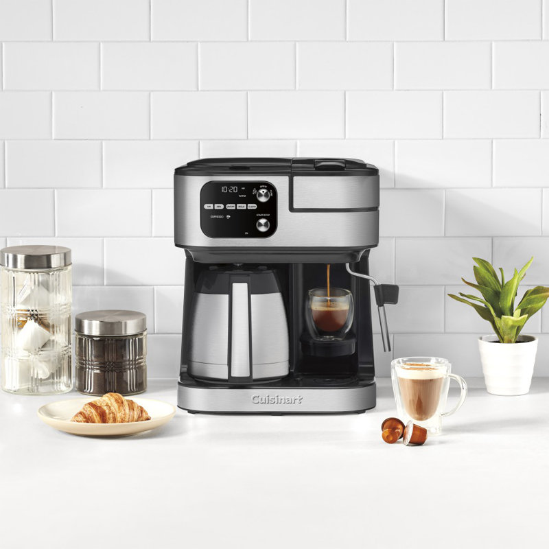 COFFEE CENTER BARISTA BAR 4-IN-1 COFFEEMAKER, Thermal, Silver Thermal, 10 cups