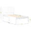 Base de lit plateforme en bois Aurey avec tête de lit à lattes et sommier à lattes de bois-237970762-237970760