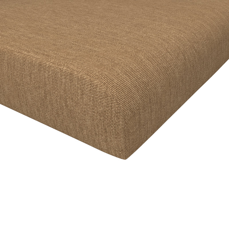 Coussin de repose-pieds d'extérieur Sunbrella®, Toile Sunbrella® beige chiné, H 4 po x l 22 po x P 20 po