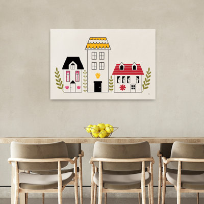 Little Houses IV Abstract Architecture Landscape Art