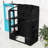 Wooden Walk-In Greenhouse with Folding Shelves, Polycarbonate Panels and Anti-Fall Protection-113957839