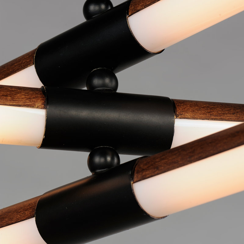 Aimee 6 - Light Dimmable LED Modern Linear Chandelier