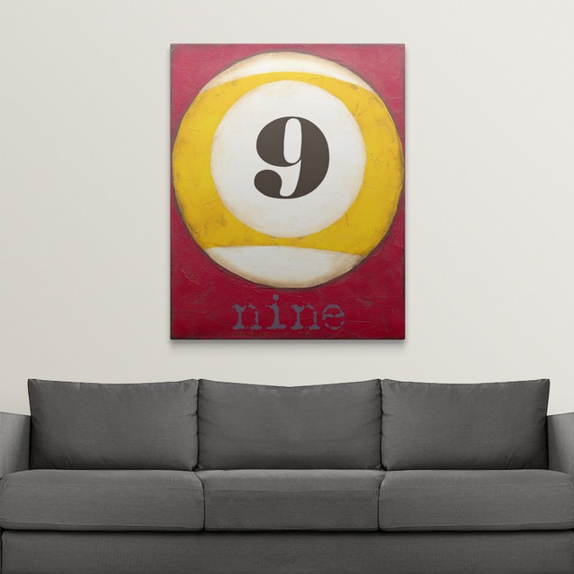 «Graphic Pool IX», reproduction de Jennifer Goldberger, H 30 po x l 24 po x P 1,5 po, Toile