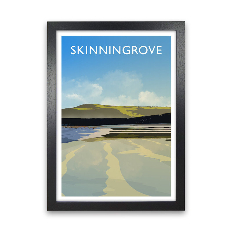 Skinningrove 2 Portrait by Richard O'Neill - Print, Black Framed, 34cm H x 25cm W x 3cm D
