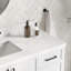 ARIEL Kelly 54 Single Sink Bathroom Vanity with Carrara Quartz Top-344949055