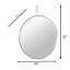 Miroir d'appoint rond Stopwatch - l 30 po x H 30 po - nickel poli-226658574-143199859-143199858