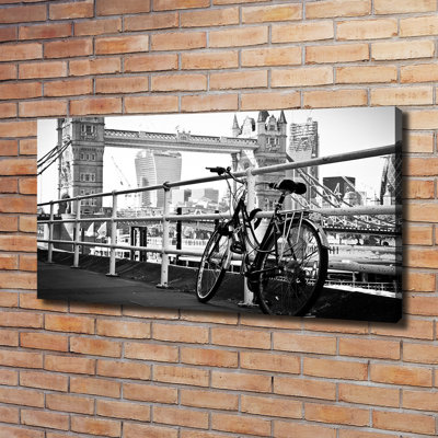 Bike In London - Wrapped Canvas Print