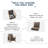 6" Outdoor Cushions For Patio Furniture, 22X24x6 Thick Seat Cushion Set Of 4, Fade Resistant Couch Chair Replacement Cushions High Density Deep Wicker Chair Cushion W/Removable Cover-481452080
