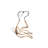 1 Bottle Tabletop Wine Bottle Rack in Black