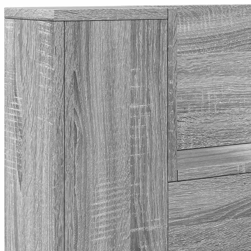 UK Single Headboard, 100 x 200cm, Grey Sonoma
