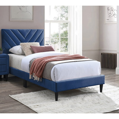 Lit simple de style contemporain avec tête de lit réglable