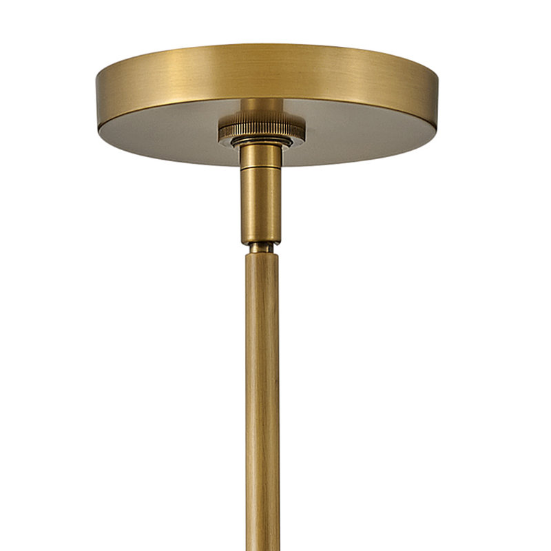 Cosette Single Light Adjustable Pendant w/ Thick Crystal-Cut Shade,  Clear glass
