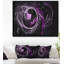«Billowing Smoke Mauve in Black», reproduction d'impression sur toile tendue-26668748
