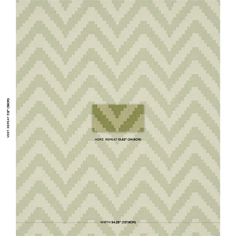 Verne Cotton Blend Fabric, Green