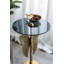Table d'appoint 15,5 x 15,5 x 24 po avec aile d'ange dorée