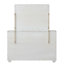 Commode 1 pièce à 6 tiroirs gris clair en acacia massif
