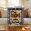 Horloge de bureau carrée en bois 10 pouces avec engrenages mobiles réels (transformable en horloge murale - base amovible) Collection Canada-802675498