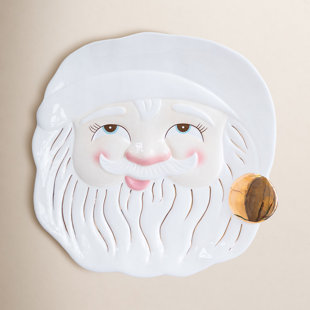 Glitterville Papa Noel Cookie Platter