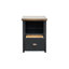 Classeur de bureau 22 po avec 1 tiroir, noir et whisky, peuplier, placages, sans assemblage 22 po, 1 classeur, finition whisky
