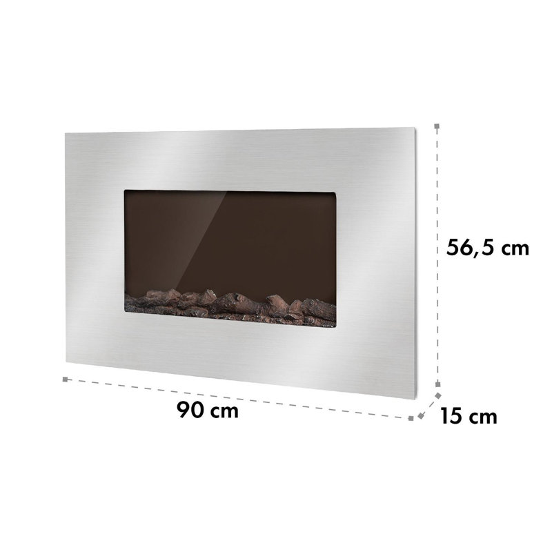 Lausanne Klarstein 90cm W Electric Fireplace