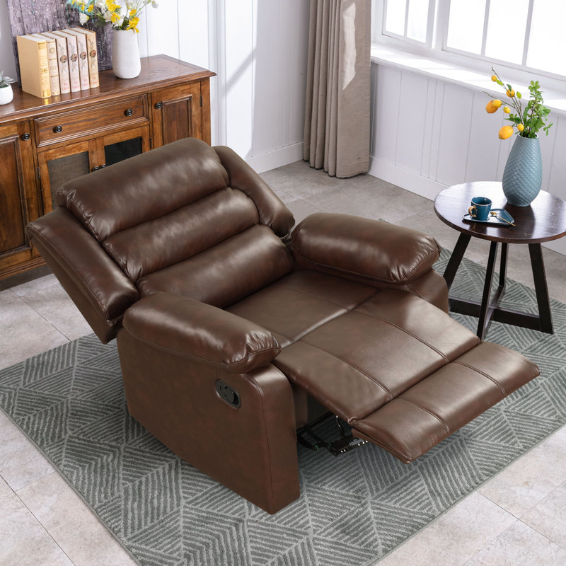Fauteuil inclinable manuel Annettia, Brun chocolat