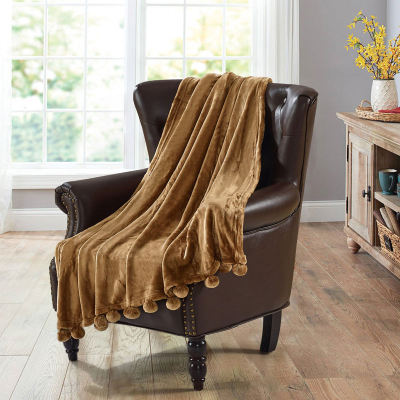  Couverture en molleton flanelle, Amphore, L 60 po x L 80 po