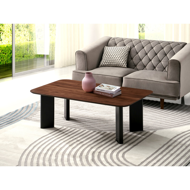 Joss 4 Legs Coffee Table, Walnut