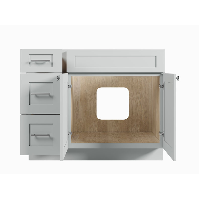 Base de meuble-lavabo simple 42 po Disar, Gris