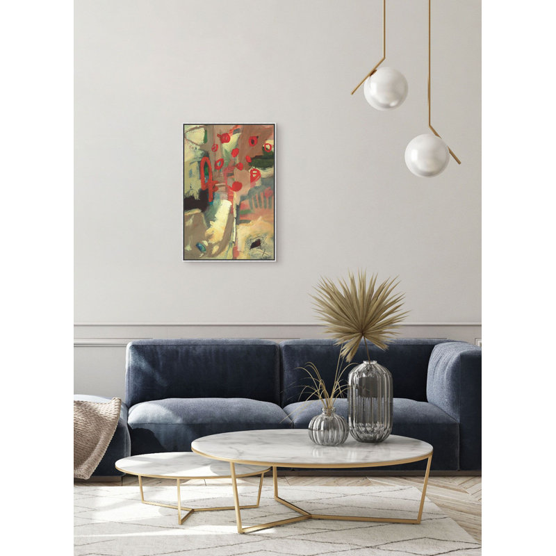 Intuitive Deliberation 1 Framed Print Canvas, 35" H x 24" W x 3" D