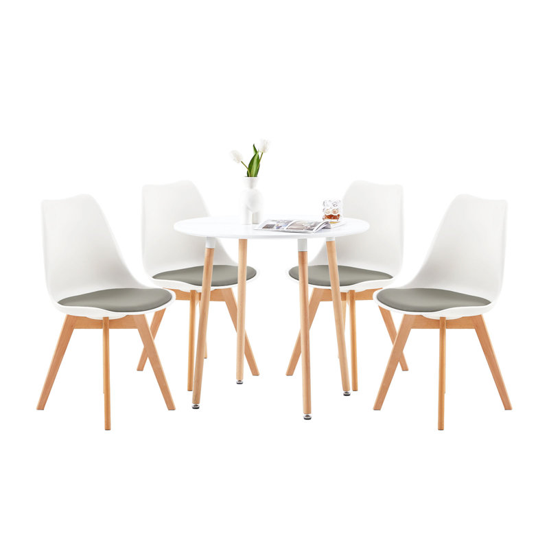 Theresa 4 - Person Dining Set, Grey