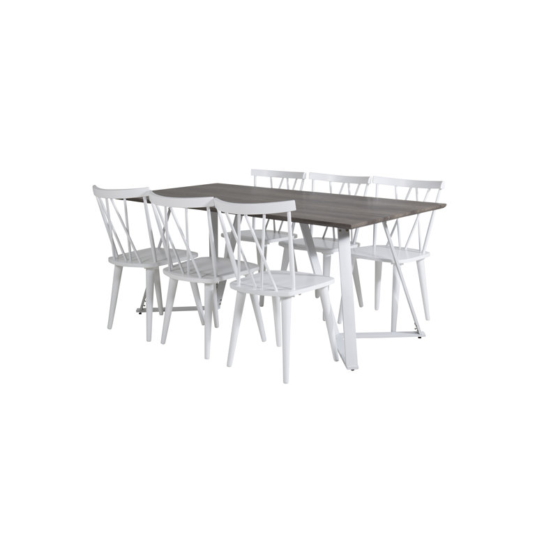 Neilsen 6 - Person Dining Set, White