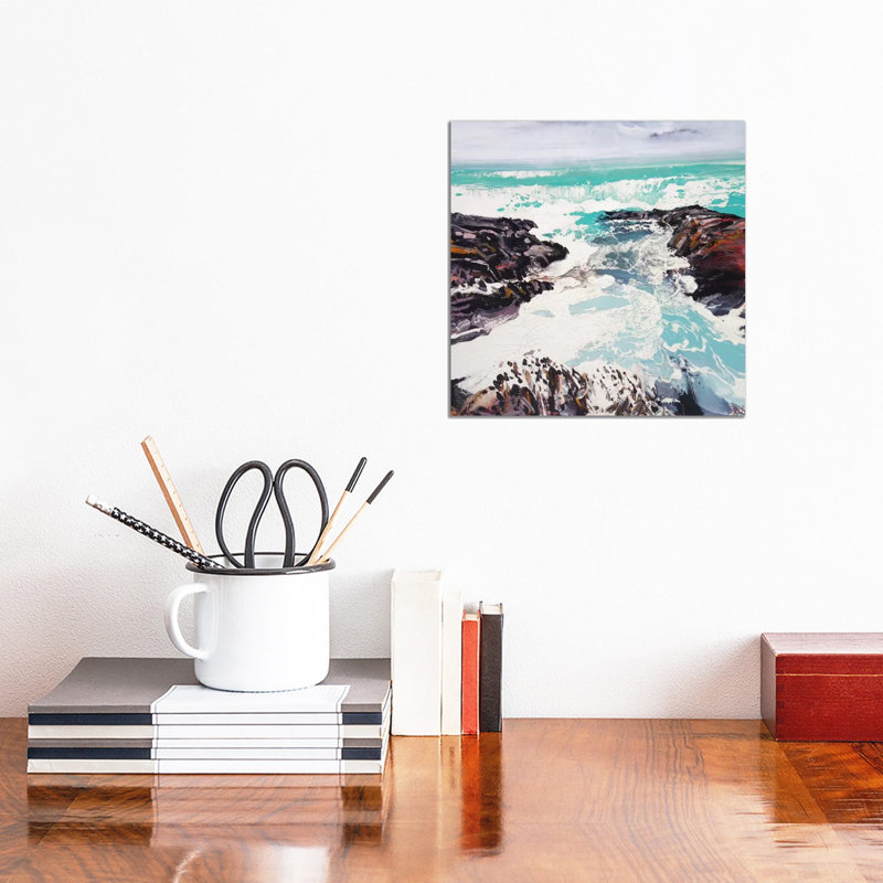 Cornwall Rocks II by Michael Sole - Wrapped Canvas Gallery-Wrapped Canvas Giclée, 30.48 cm H x 30.48 cm W