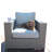 Normandy Rattan Wicker Fully Assembled 7 - Person Seating Group with Cushions