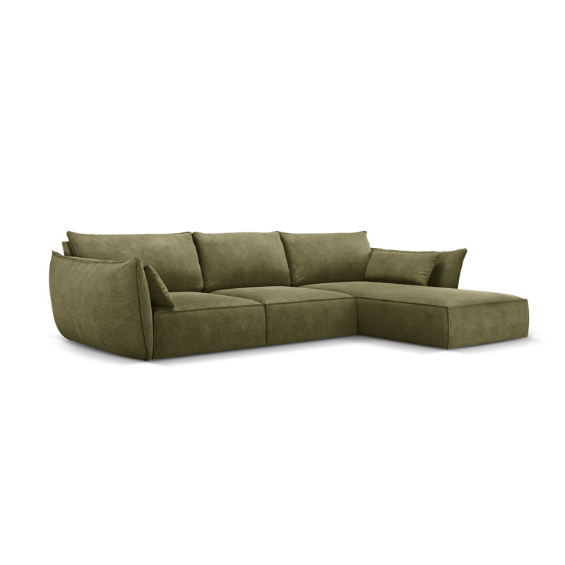 Aeneus 4 Seater Corner Sofa , Green