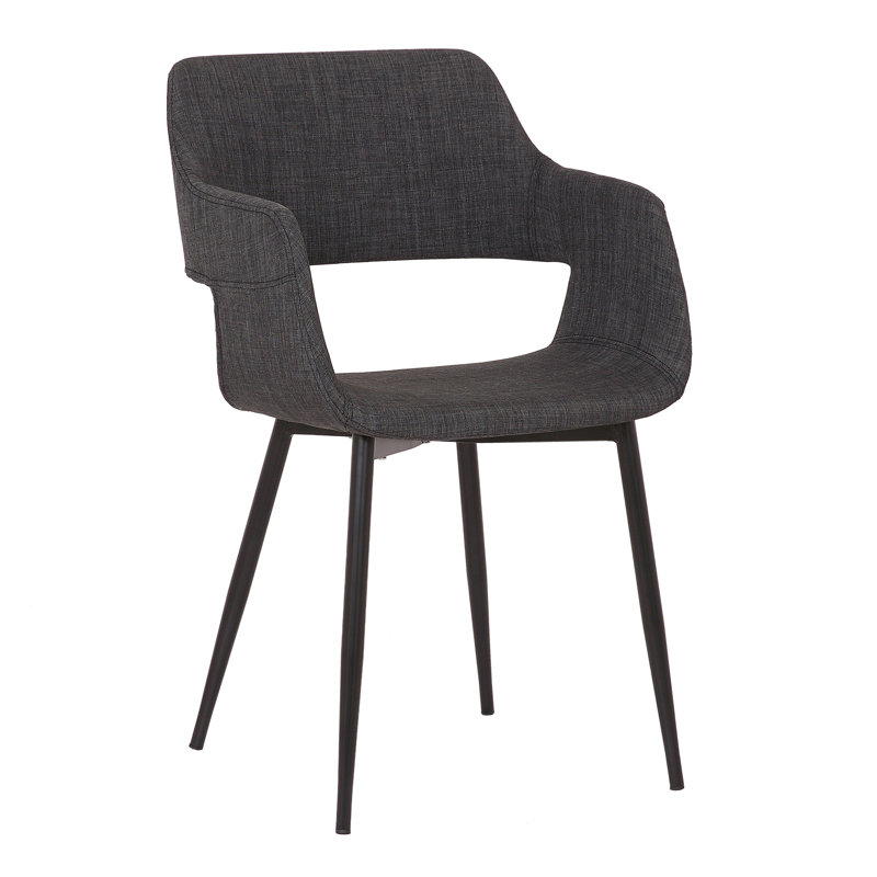 Chaise d'appoint Mid-Century Bottlebrush, Anthracite
