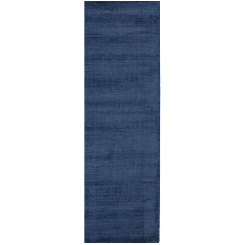 Lunar Solid Colour Hand Woven Area Rug, Runner 69 x 226cm