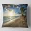 Magnifique coussin décoratif imprimé plage et mer - Bord de mer-29892717-29896301