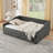 Daybed With USB Charging & Twin Size Pull-Out Extendable Bed, Button Back And Copper Nail Waved Arms For Versatile Comfort-1466194051-1466194052