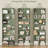 3-Pieces 82.5"H Wood Double 7-Tier Standard Bookcases, Home Library Bookcase Set-849348795