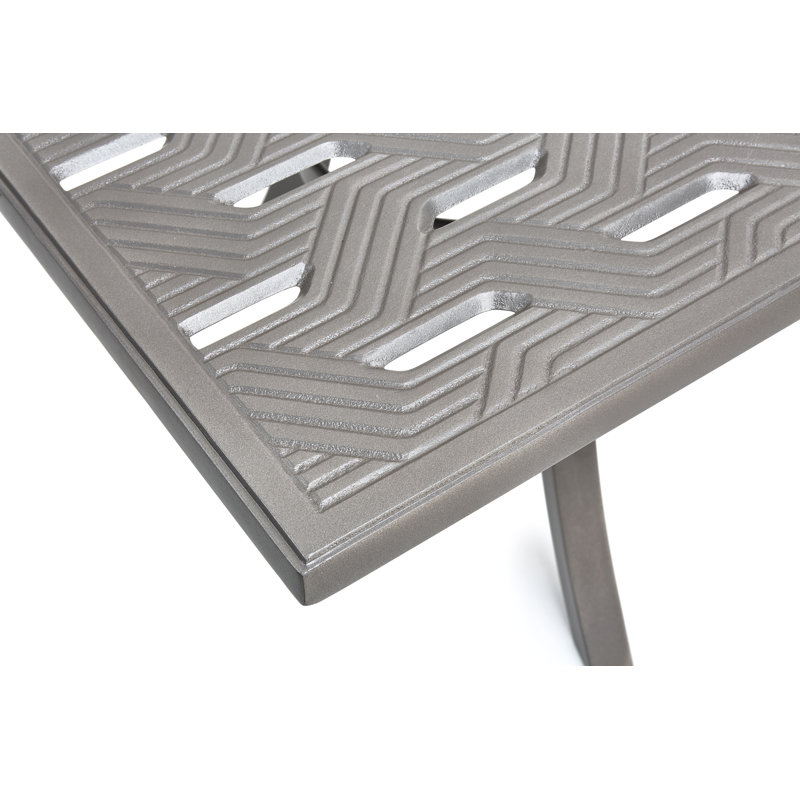 Merge Tables Outdoor Balcony Table, Weathered Teak