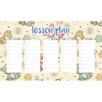 Magnetic Lesson Plan Sketched Bears