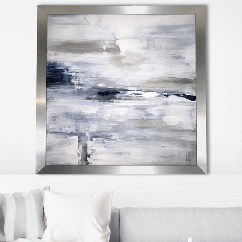«Shifting Tides I» par Judith Shapiro, reproduction, Encadrement argenté, H 37,5 po x l 37,5 po x P 1 po